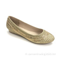 Femmes chaussures de confort de glitter basse cale